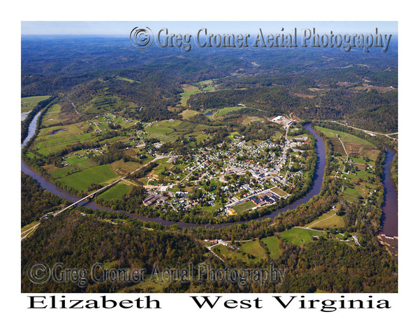 Aerial Photo of Elizabeth, West Virginia