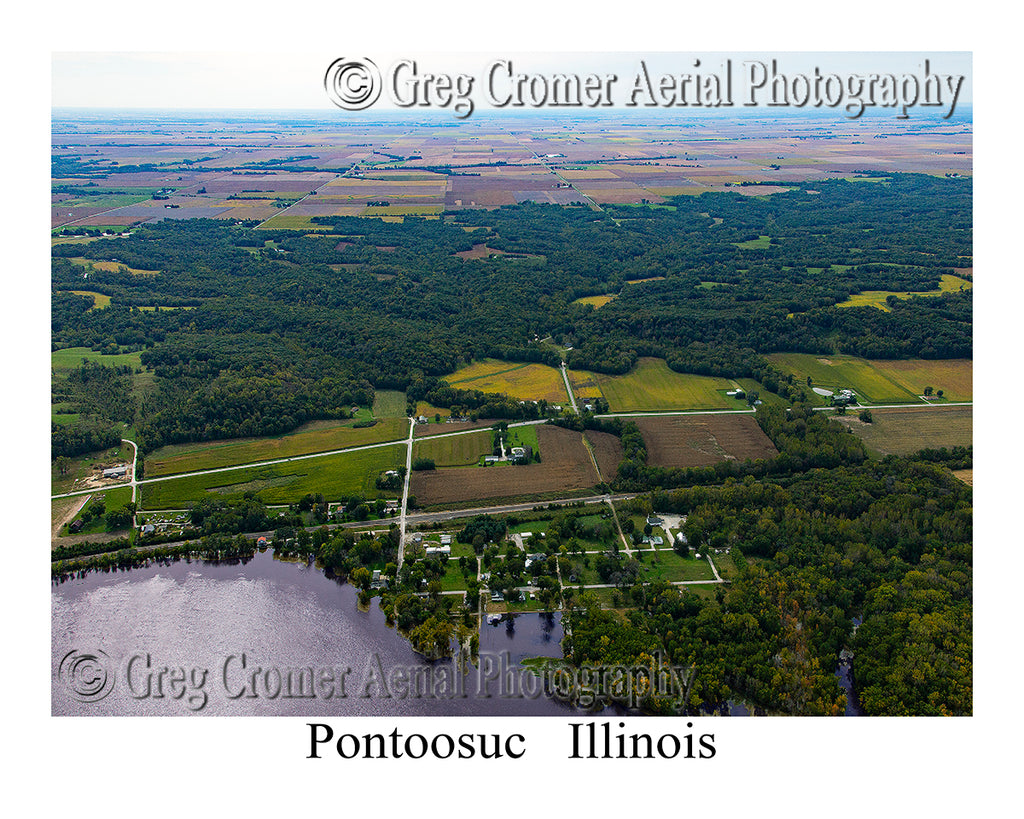 Aerial Photo of Pontoosuc, Illinois