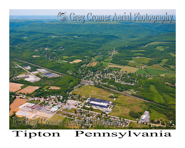 Aerial Photo of Tipton, Pennsylvania