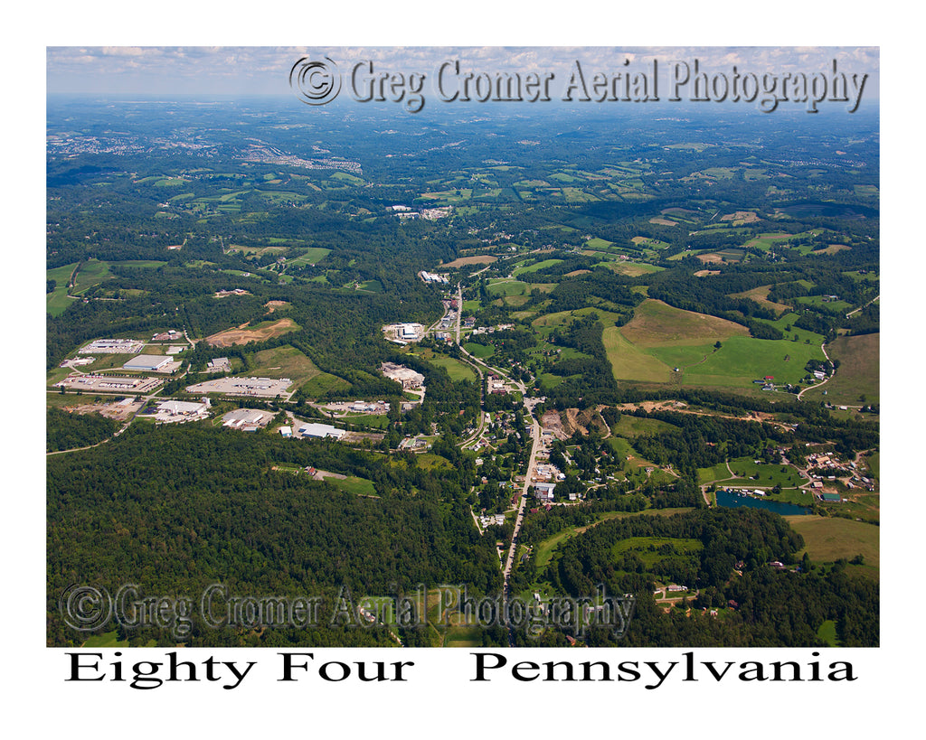Aerial Photo of Eighty Four, Pennsylvania