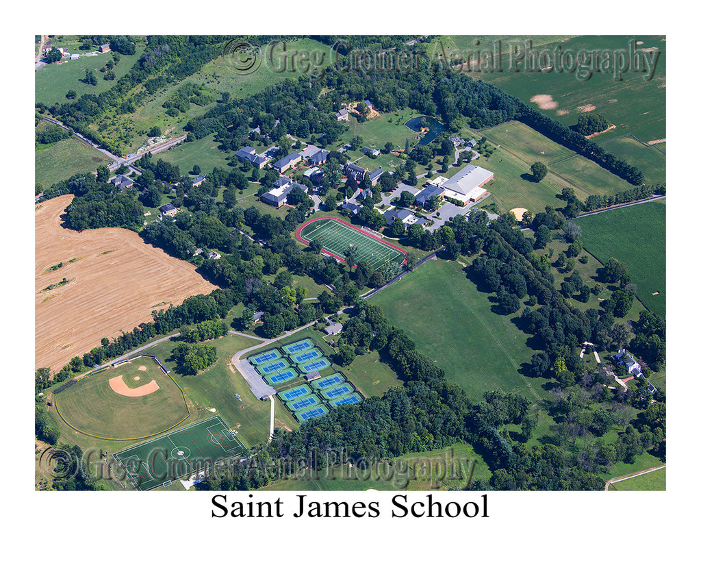 Aerial Photo of Saint James School - St. James, Maryland