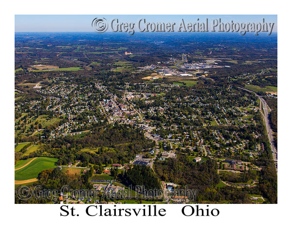 Aerial Photo of St. Clairsville, Ohio