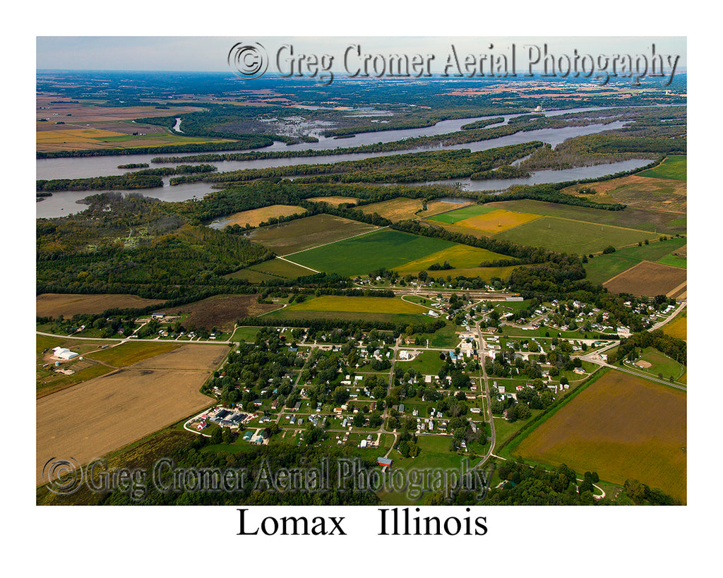 Aerial Photo of Lomax, Illinois