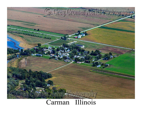 Aerial Photo of Carman, Illinois