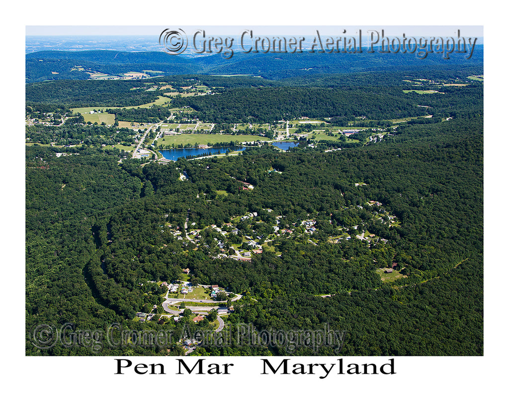 Aerial Photo of Pen Mar, Maryland