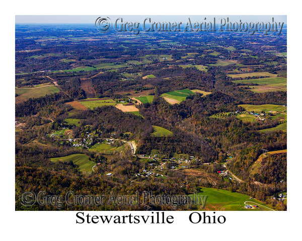 Aerial Photo of Stewartsville, Ohio