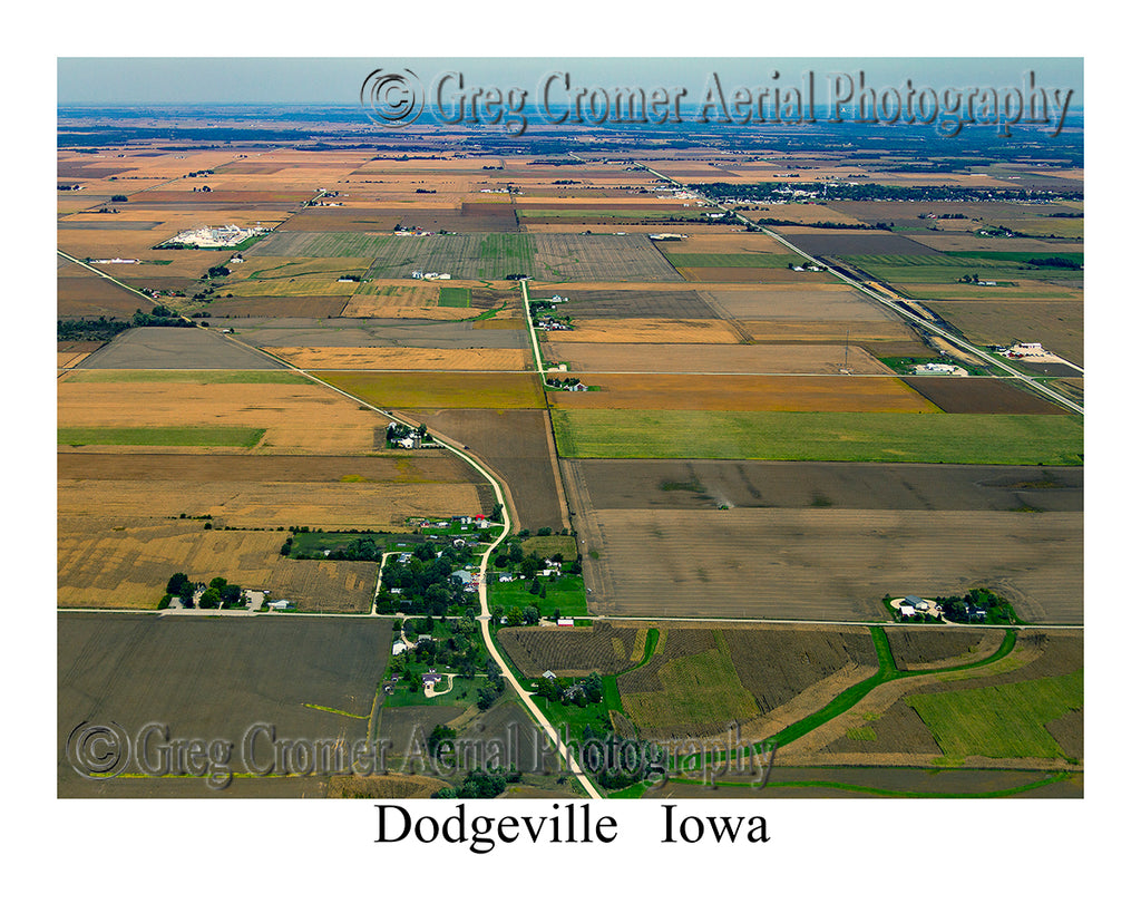 Aerial Photo of Dodgeville, Iowa