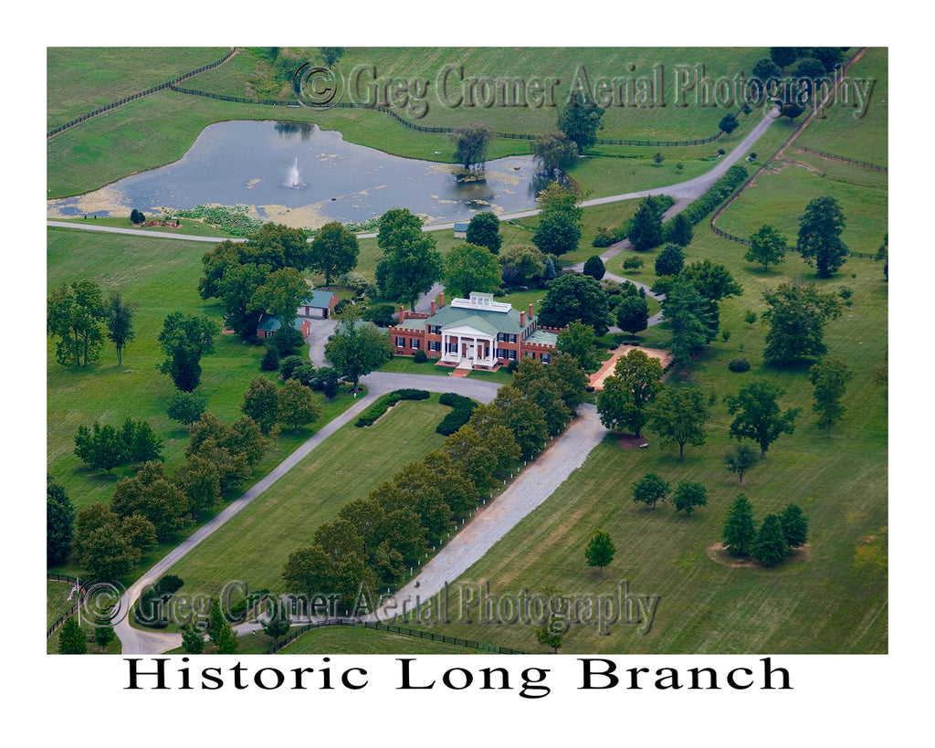 Aerial Photo of Long Branch Plantation - Millwood, Virginia