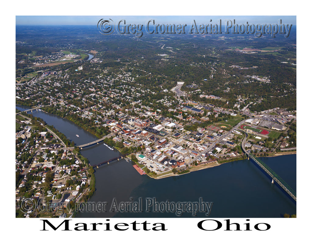 Aerial Photo of Marietta, Ohio
