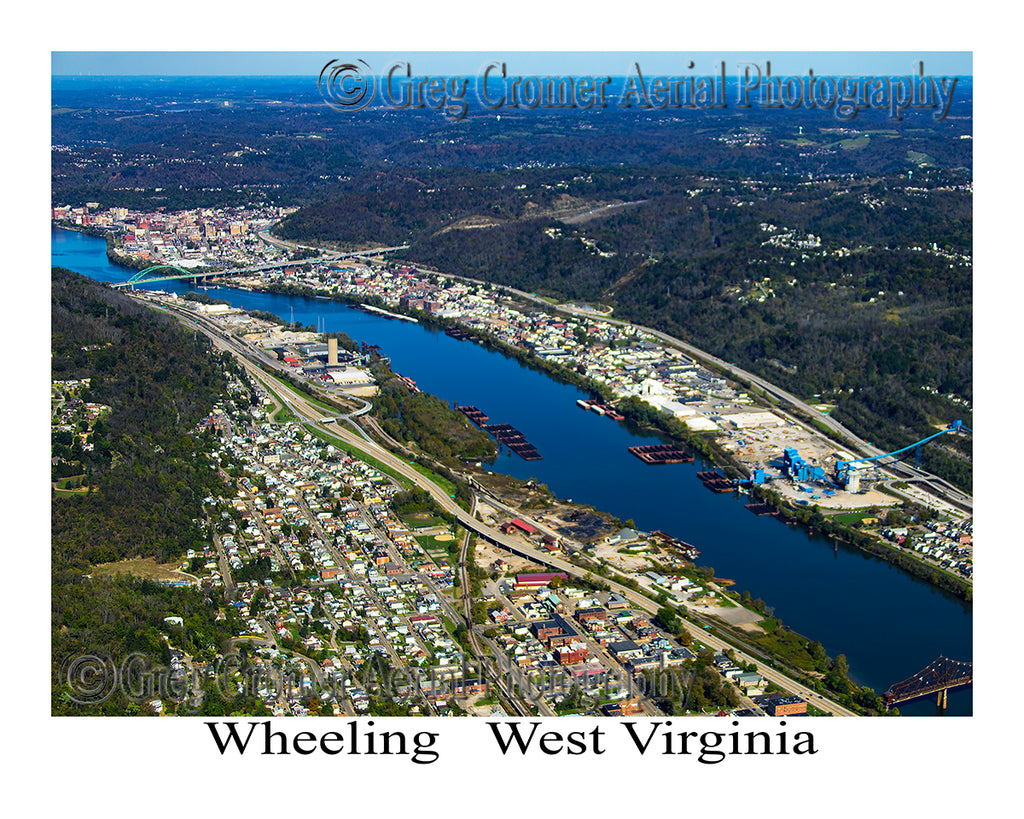 Aerial Photo of Wheeling, West Virginia