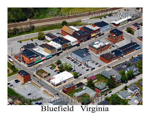 Aerial Photo of Bluefield, Virginia