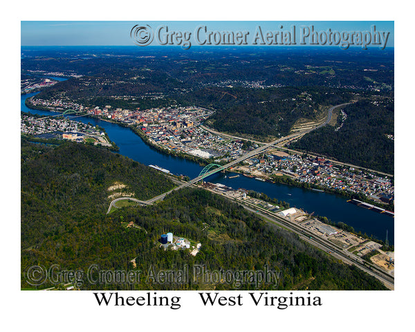 Aerial Photo of Wheeling, West Virginia