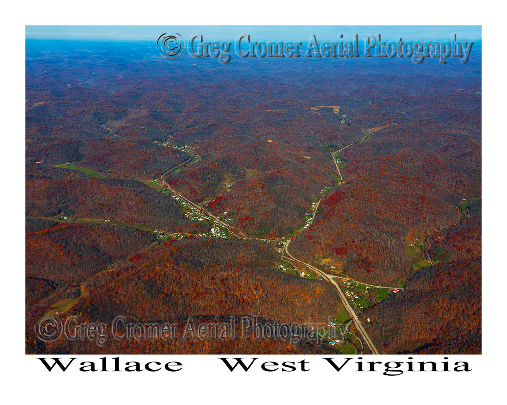 Aerial Photo of Wallace, West Virginia