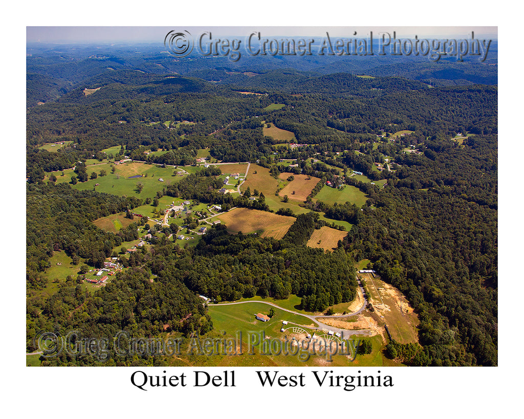 Aerial Photo of Quiet Dell - Marion County, West Virginia