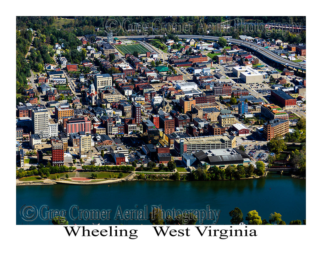 Aerial Photo of Wheeling, West Virginia