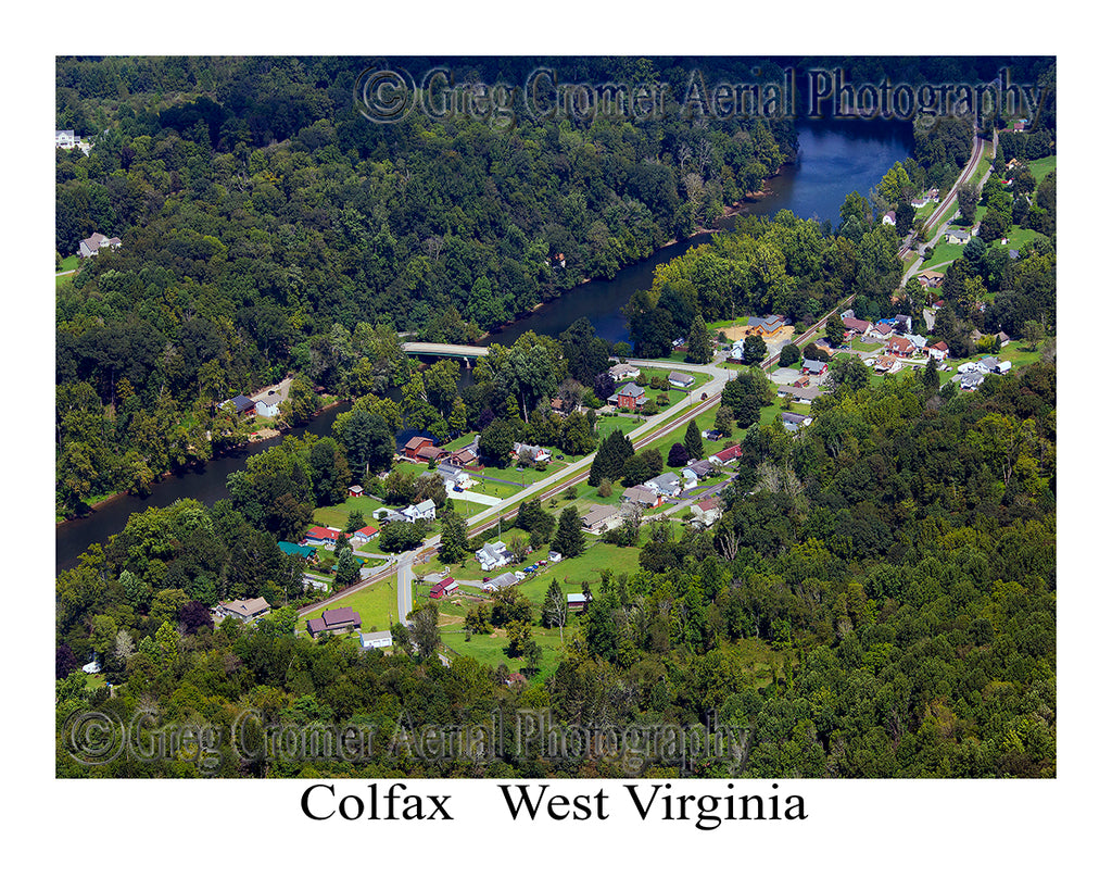 Aerial Photo of Colfax, West Virginia