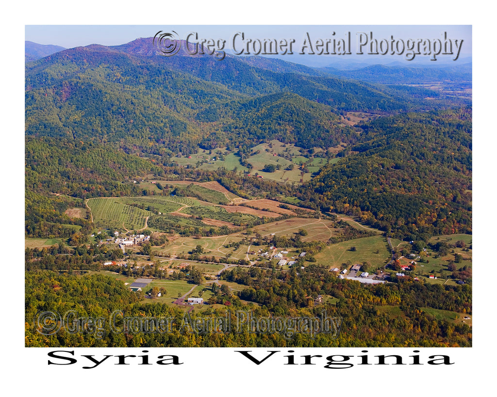 Aerial Photo of Syria, Virginia