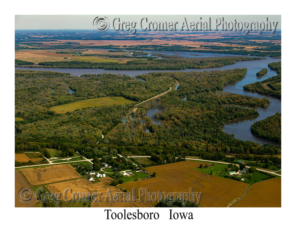 Aerial Photo of Toolesboro, Iowa