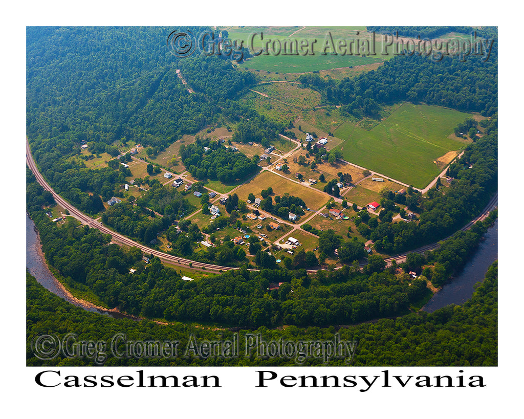 Aerial Photo of Casselman, Pennsylvania