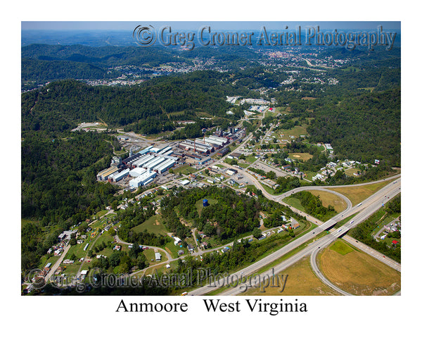 Aerial Photo of Anmoore, West Virginia