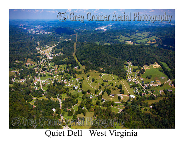 Aerial Photo of Quiet Dell - Harrison County, West Virginia