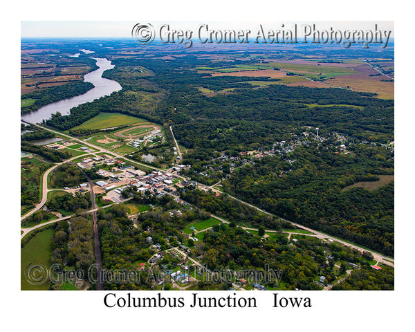 Aerial Photo of Columbus Junction, Iowa