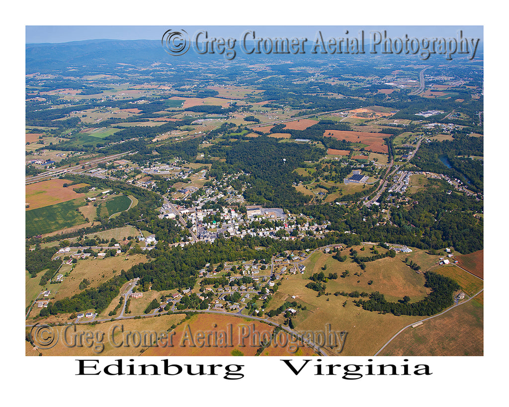 Aerial Photo of Edinburg, Virginia