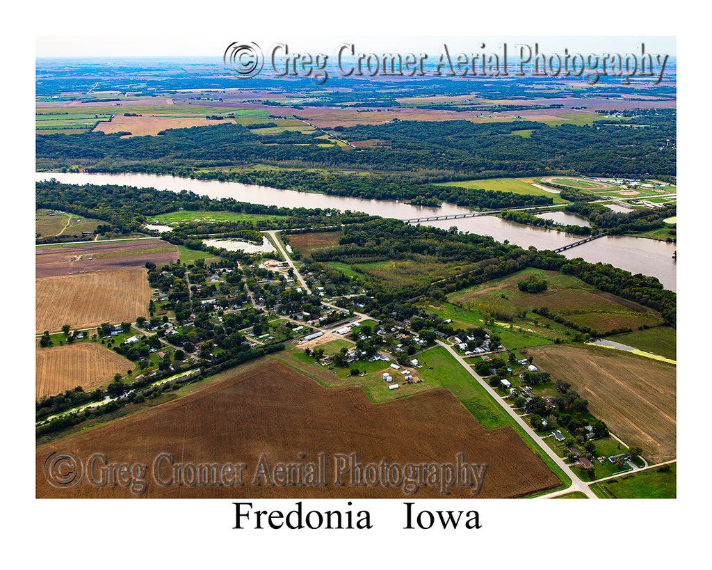 Aerial Photo of Fredonia, Iowa