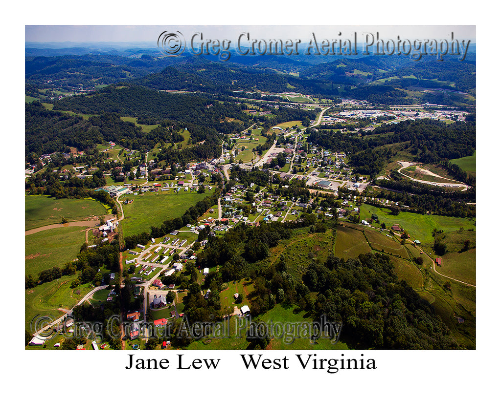 Aerial Photo of Jane Lew, West Virginia