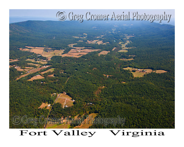 Aerial Photo of Fort Valley, Virginia