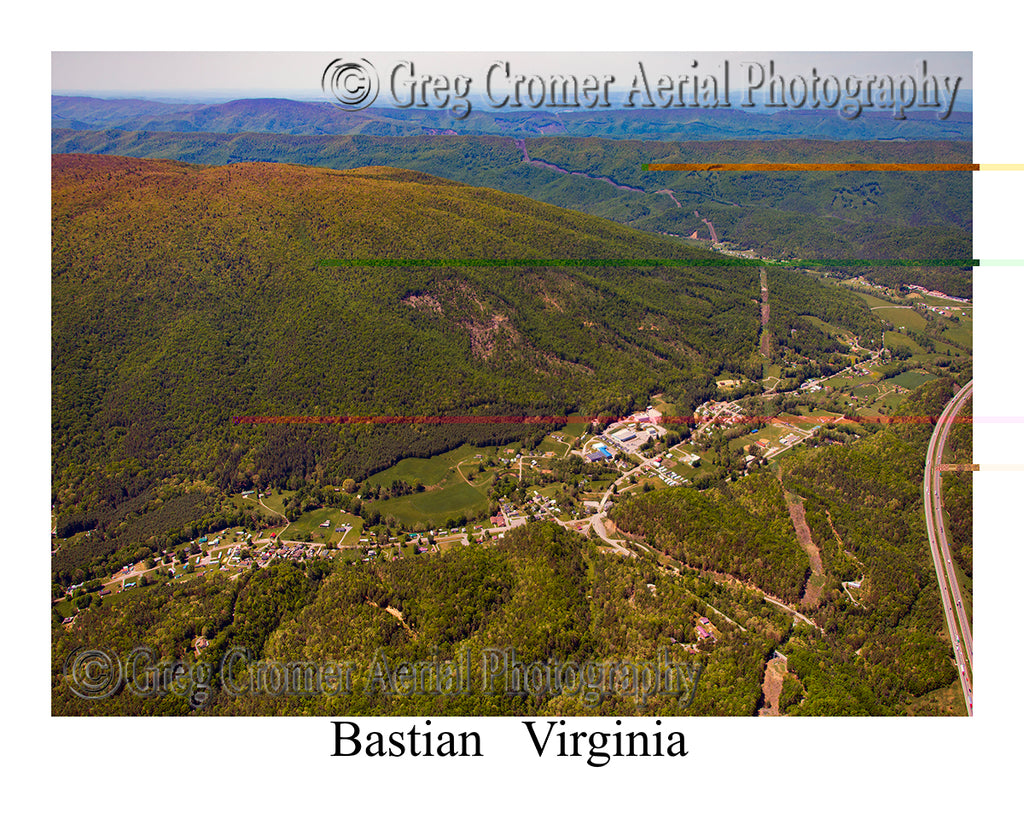 Aerial Photo of Bastian, Virginia