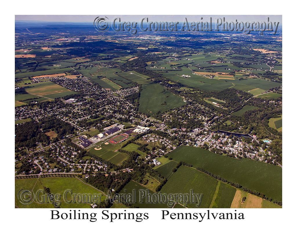 Aerial Photo of Boiling Springs, Pennsylvania