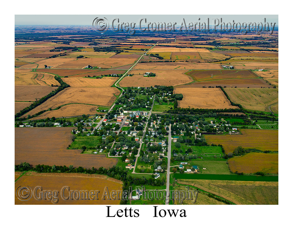 Aerial Photo of Letts, Iowa