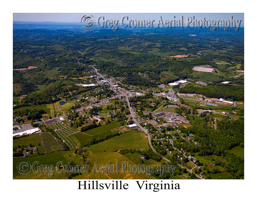 Aerial Photo of Hillsville, Virginia