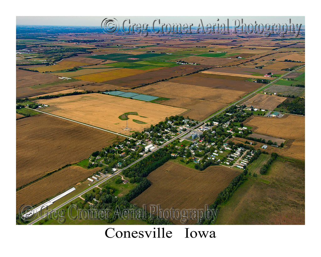 Aerial Photo of Conesville, Iowa