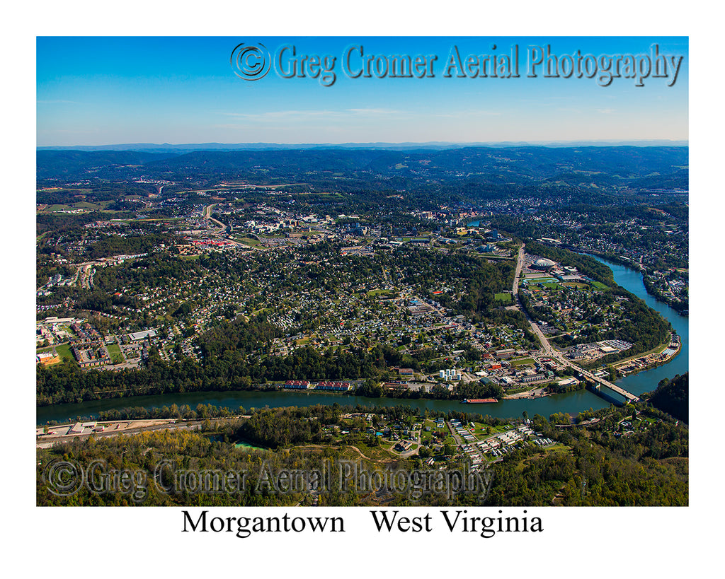 Aerial Photo of Morgantown, West Virginia