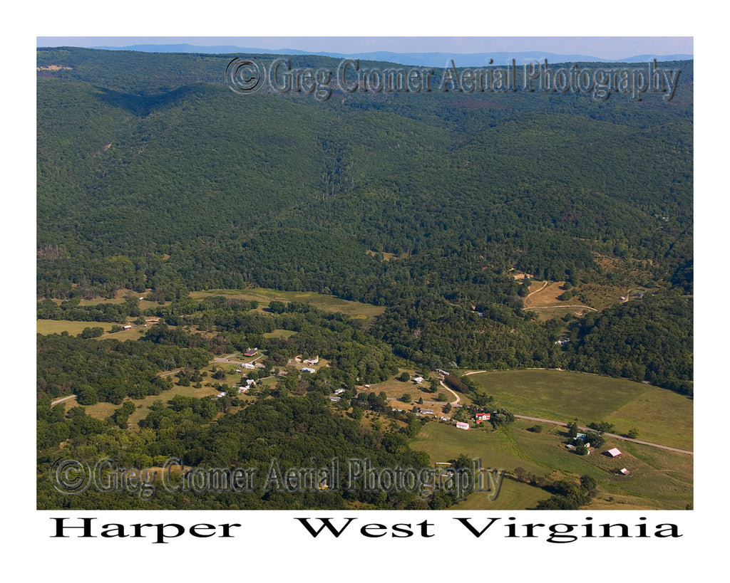 Aerial Photo of Harper, West Virginia