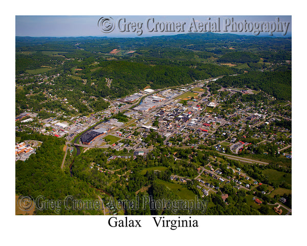 Aerial Photo of Galax, Virginia