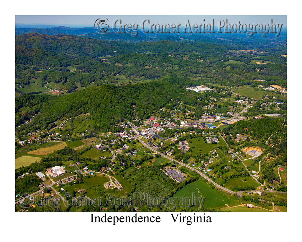 Aerial Photo of Independence, Virginia