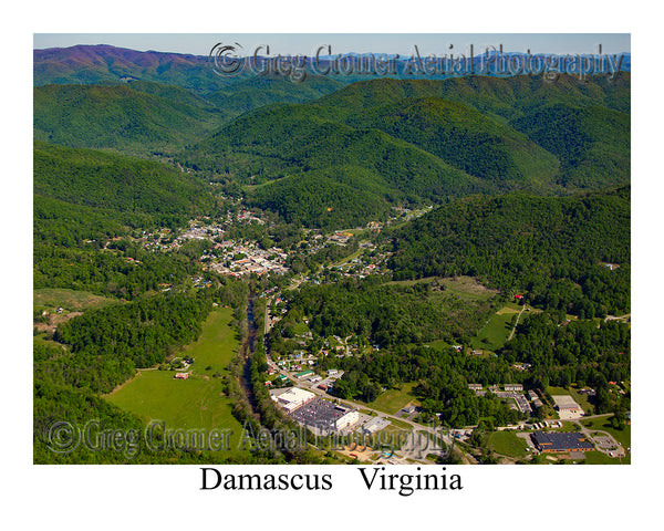 Aerial Photo of Damascus, Virginia