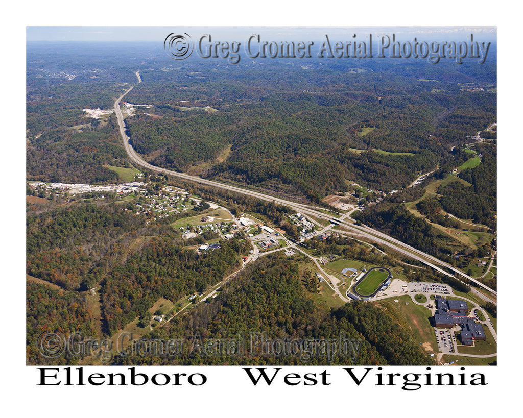 Aerial Photo of Ellenboro, West Virginia