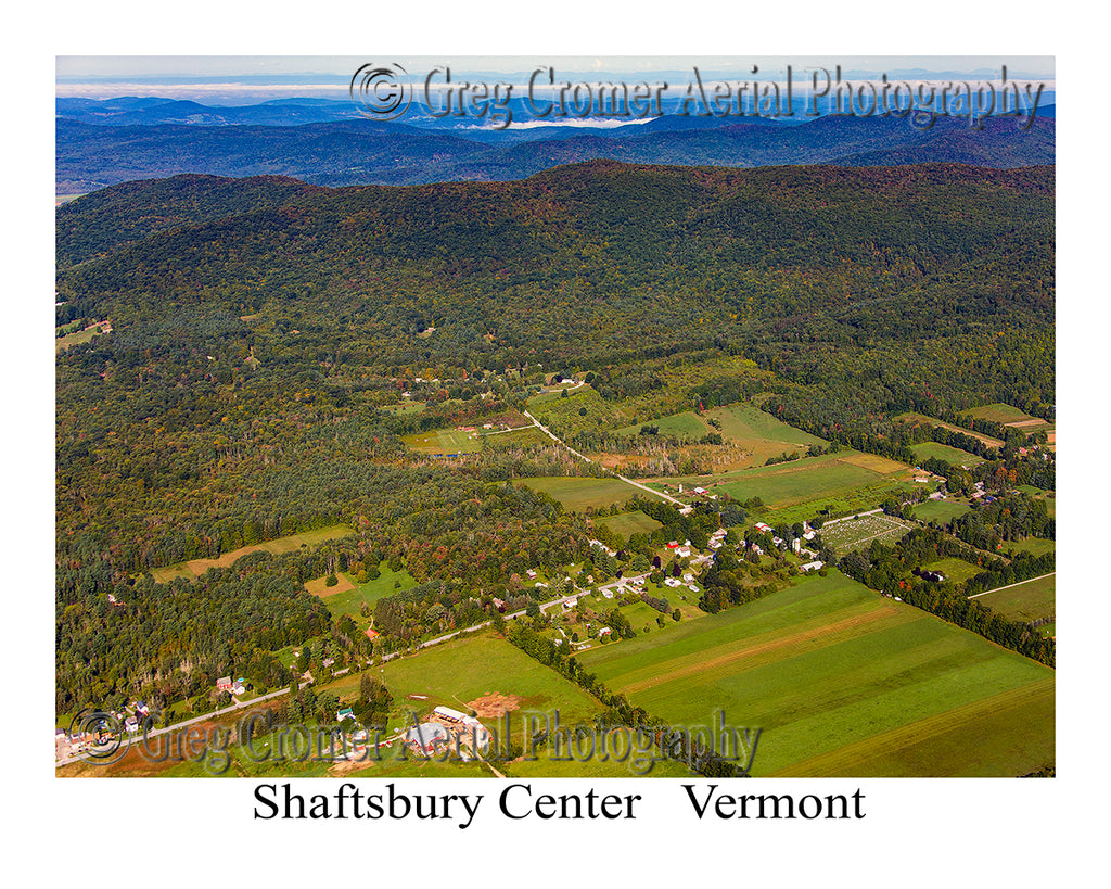 Aerial Photo of Shaftsbury Center, Vermont
