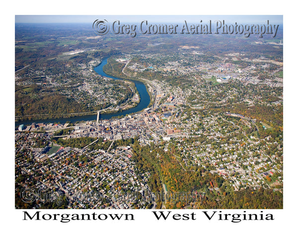 Aerial Photo of Morgantown, West Virginia