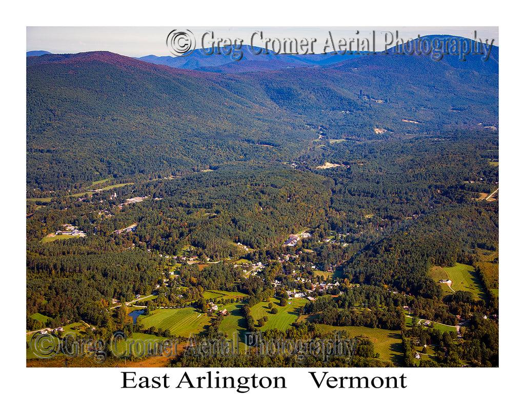 Aerial Photo of East Arlington, Vermont