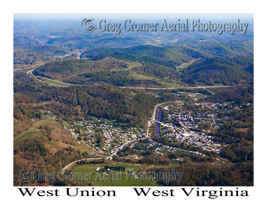Aerial Photo of West Union, West Virginia
