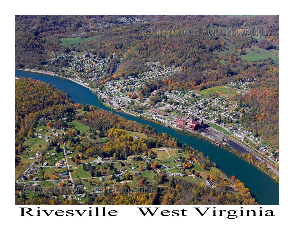 Aerial Photo of Rivesville, West Virginia