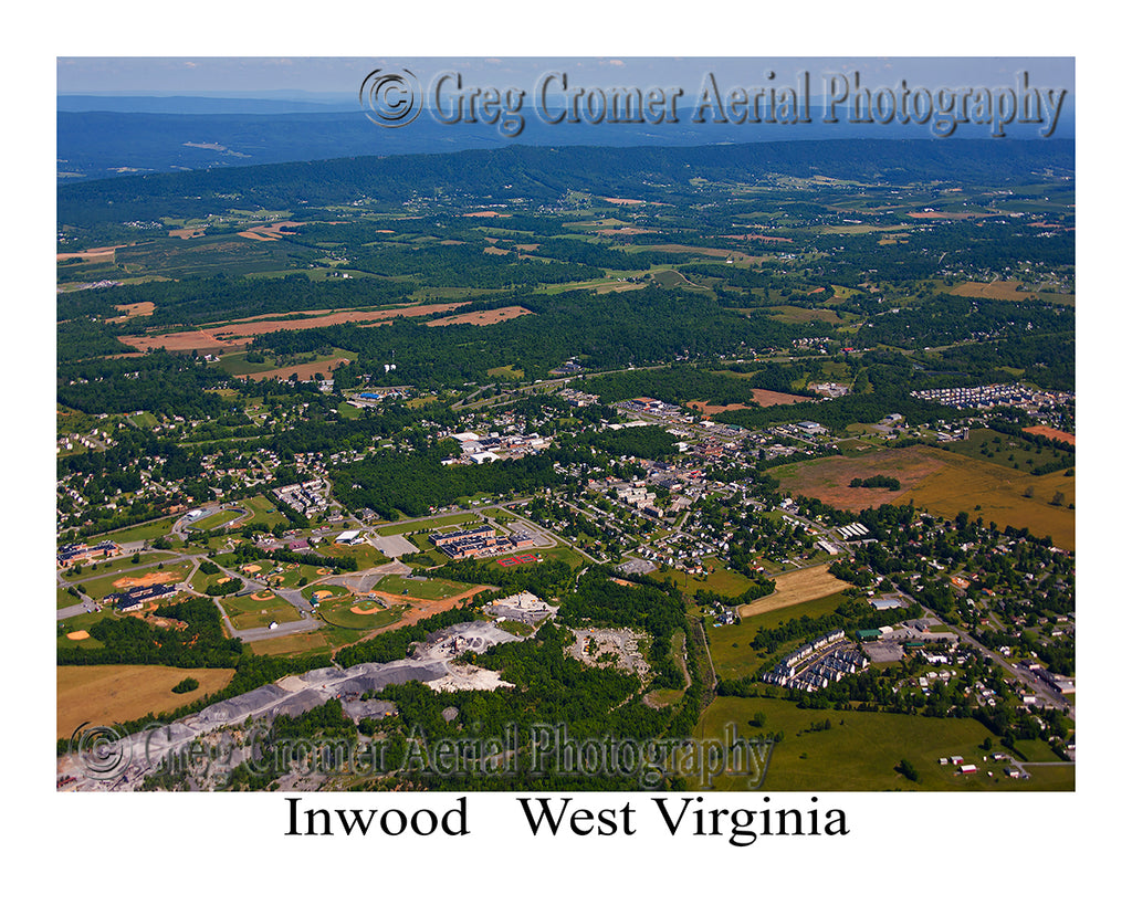 Aerial Photo of Inwood, West Virginia