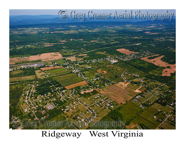 Aerial Photo of Ridgeway, West Virginia