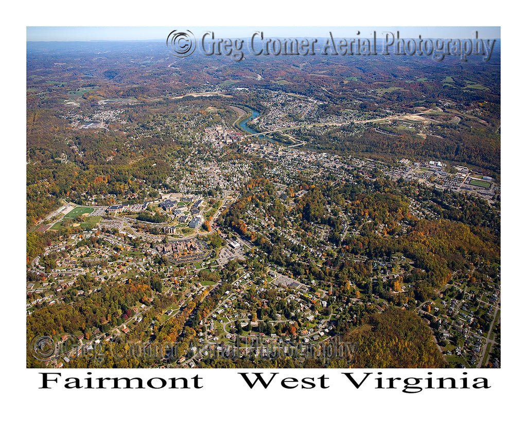 Aerial Photo of Fairmont, West Virginia