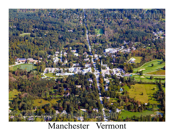 Aerial Photo of Manchester, Vermont